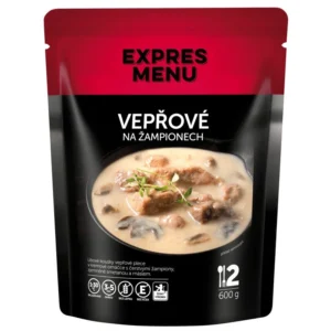 Vepřové na žampionech EXPRES MENU 2 porce