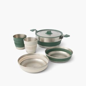 Skládací sada na vaření SEATOSUMMIT Detour Stainless Steel ONE POT Cook set 3l 2P 5ks