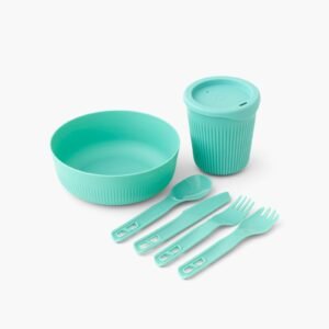 Sada nádobí SEATOSUMMIT Passage Dinnerware Set 1P 6ks aqua sea blue